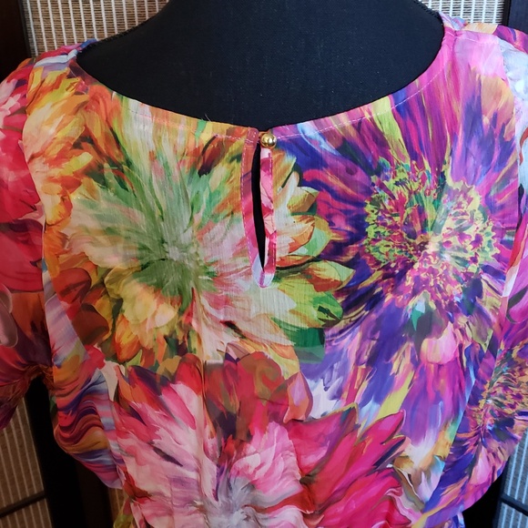 Multicolour Summer Maxi Dress With Lining - Picture 3 of 9